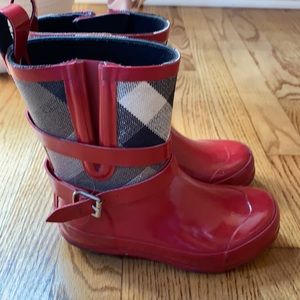 Burberry rain boots!